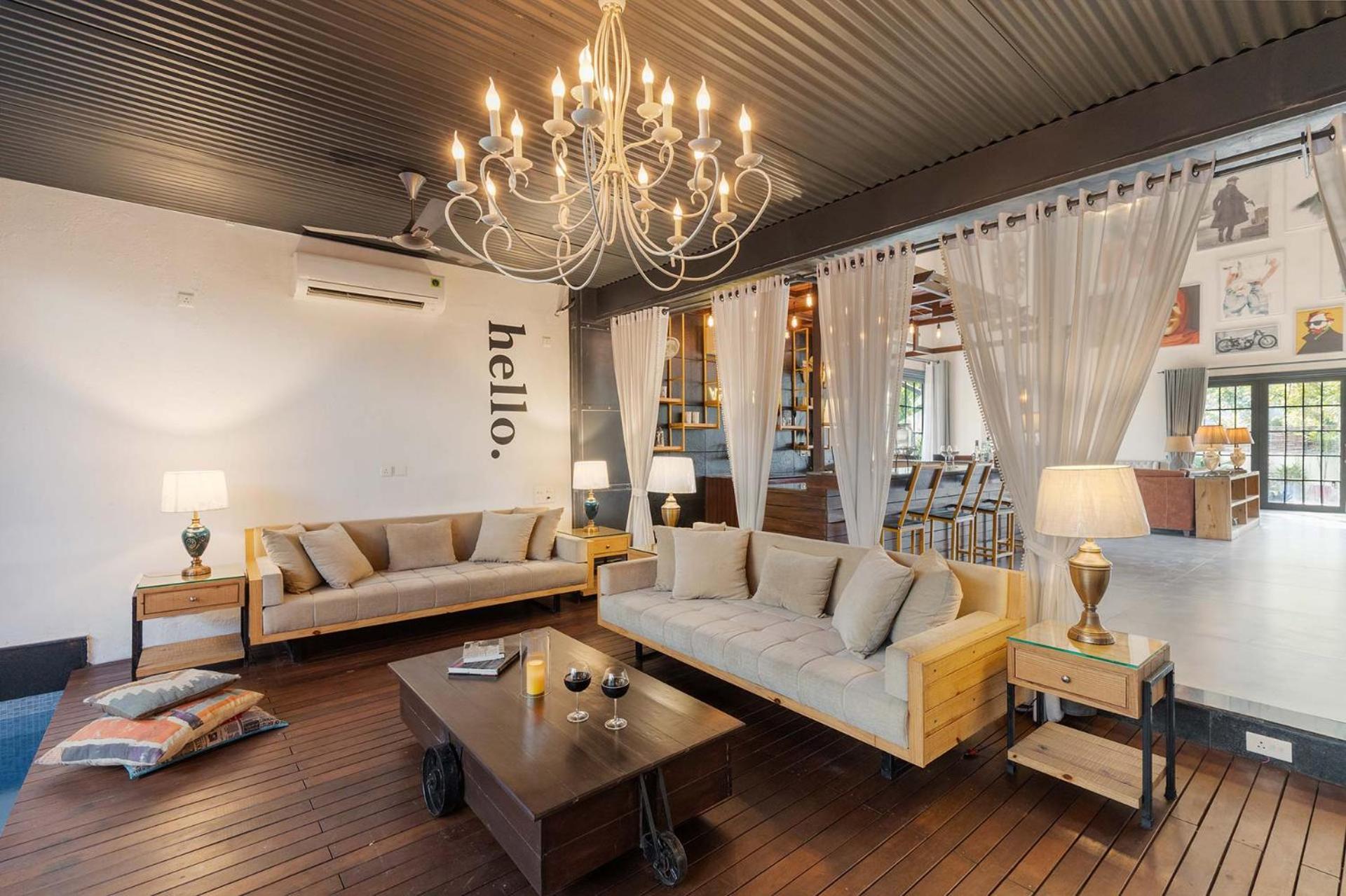 Stayvista'S The Barn House - Farm-View Villa With With Bonfire, Indoor Pool & Bar Чандигарх Экстерьер фото